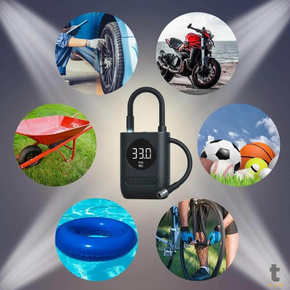 Mini Compressor Portátil / Bomba de Ar Elétrica Multifunções - NEW-273 Truedata