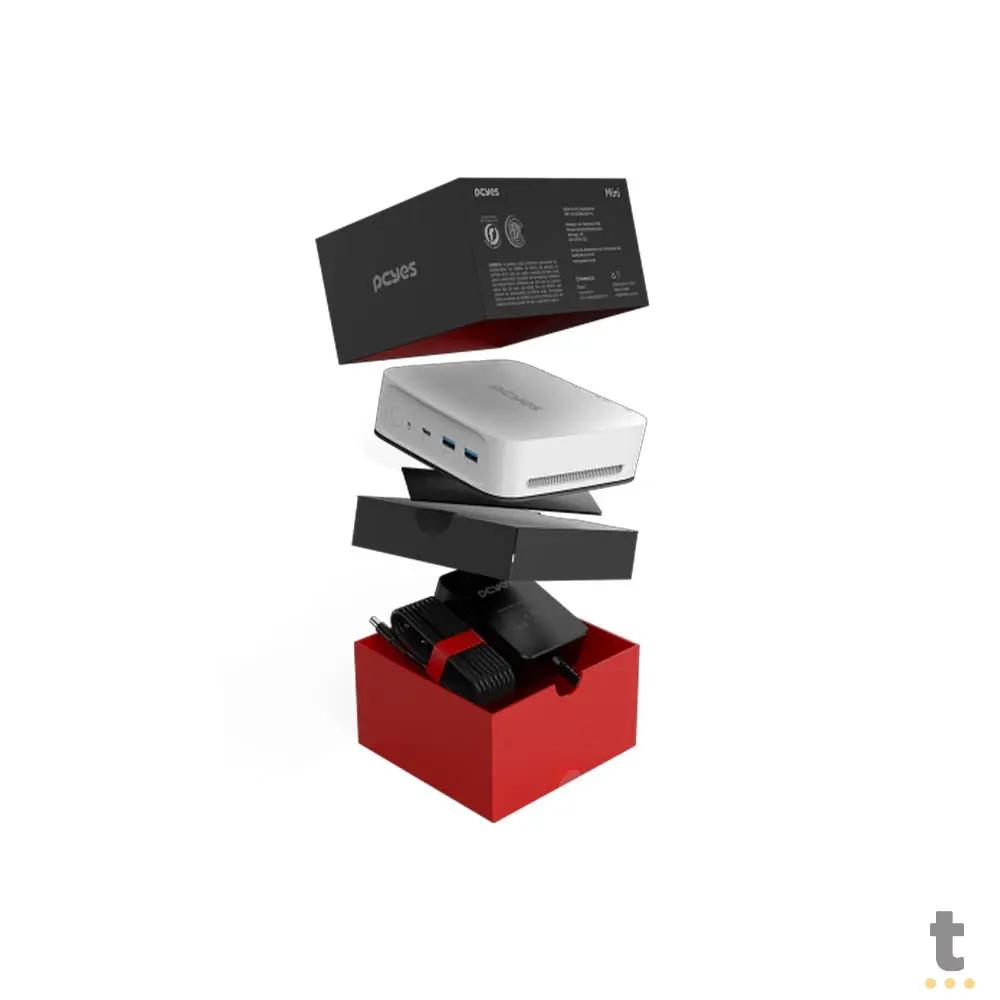 Mini Computador PcYes b300 Intel I3-1215U 3.3Ghz 8gb Ssd 256gb Nvme Wi-fi Bluetooth Branco - 336087 Truedata