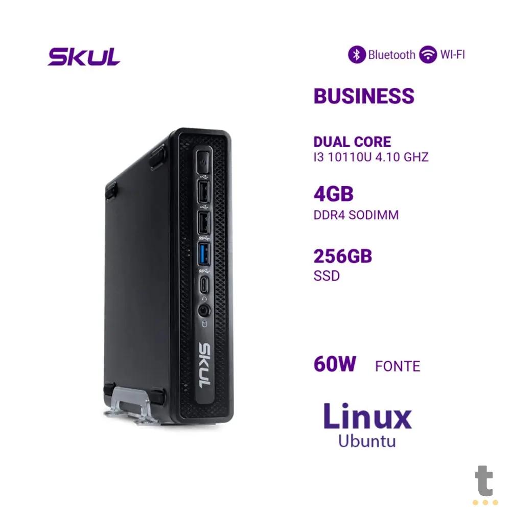 Mini Computador Skul B300 Intel I3-10110U 4.1Ghz 4gb Ssd 256gb Fonte 60w Win 11 Pro - 194099 Truedata