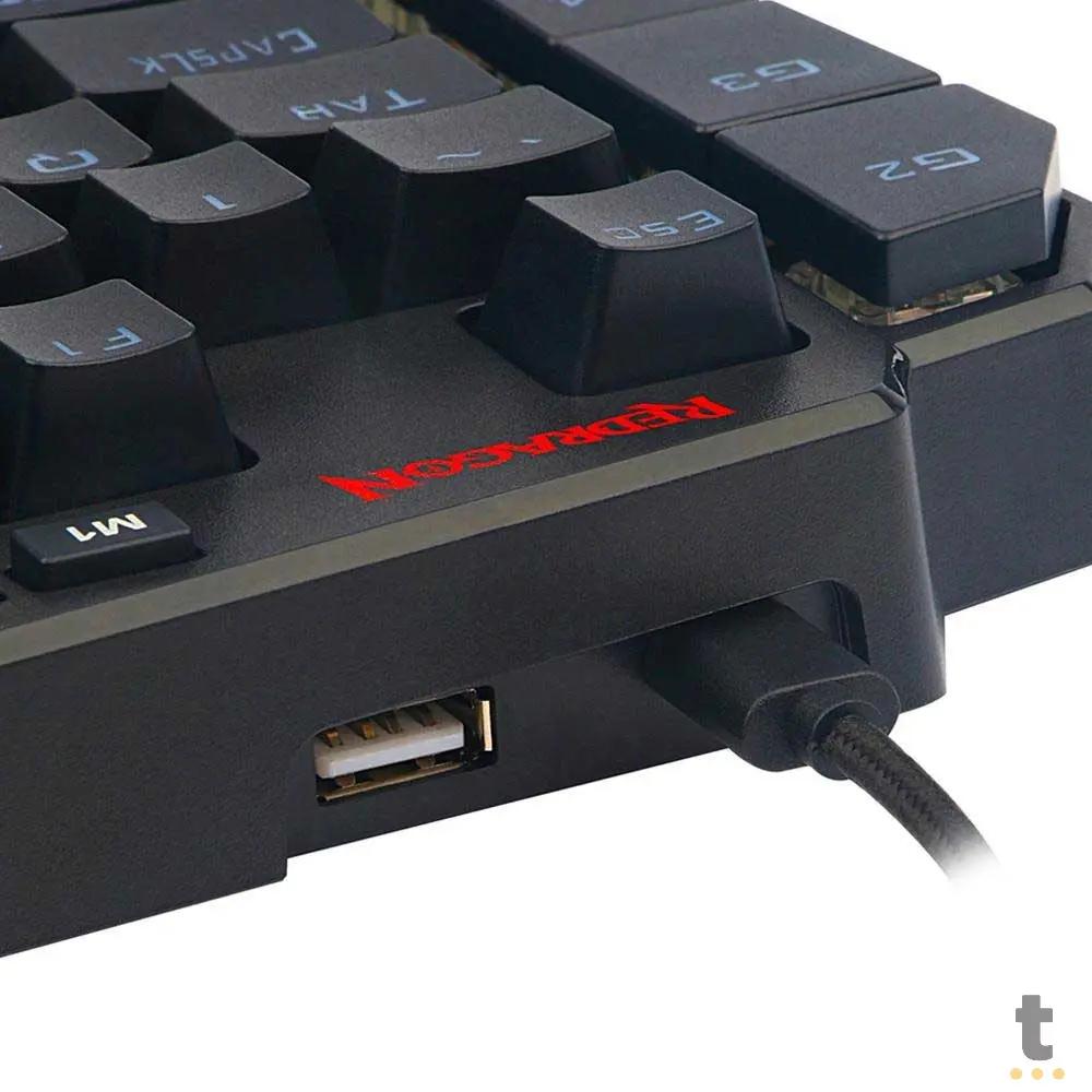 Mini Teclado Gamer Mecanico Redragon Ida Diti RGB Preto - K585RGB Truedata