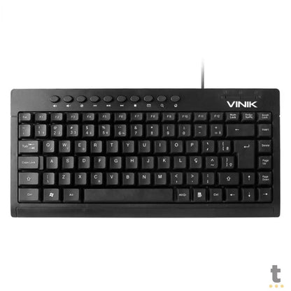 Mini Teclado USB Slim Dynamic Multimidia ABNT2 1.8m Preto Vinik - DT111 Truedata