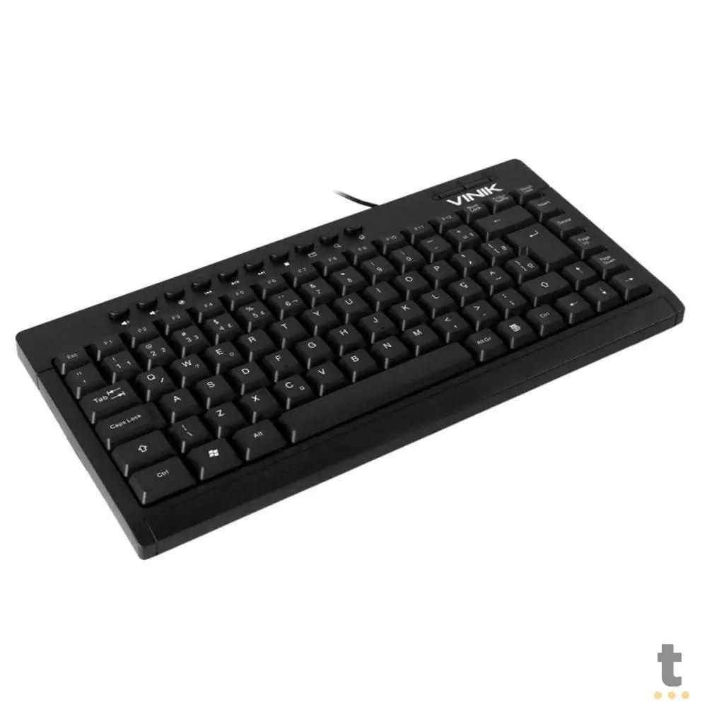 Mini Teclado USB Slim Dynamic Multimidia ABNT2 1.8m Preto Vinik - DT111 Truedata