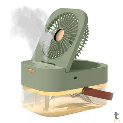 Mini Ventilador / Umidificador de Mesa Portátil Dual Spray Night Light - MLF-015