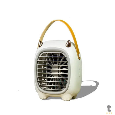 Mini Ventilador / Umidificador de Mesa Recarregável 2 em 1 Tomate - MLF-010