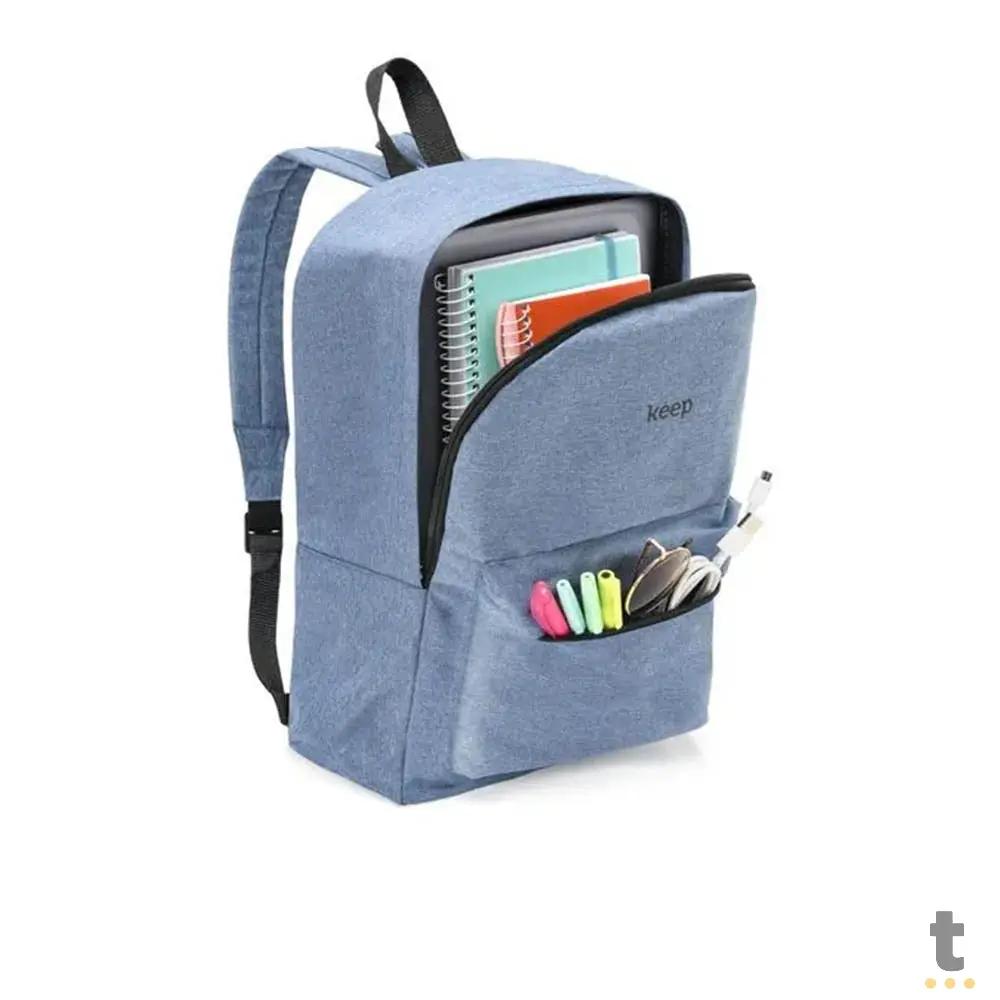 Mochila para Notebook 15.6 Keep Colors Universitária Azul - BO431 Truedata