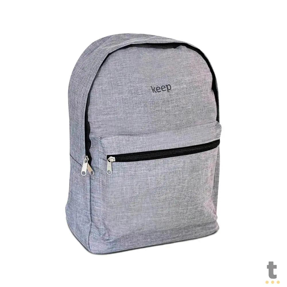 Mochila para Notebook 15.6 Keep Colors Universitária Cinza - BO432 Truedata