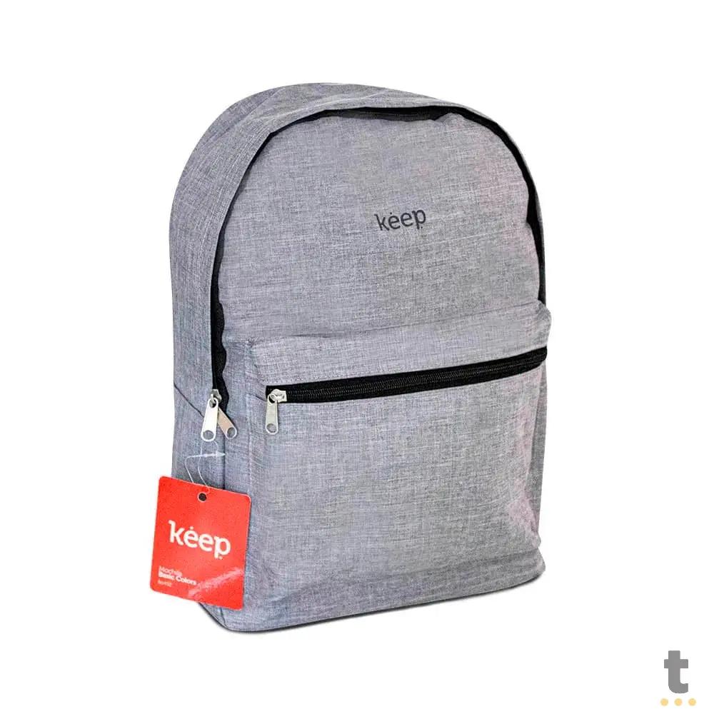 Mochila para Notebook 15.6 Keep Colors Universitária Cinza - BO432 Truedata