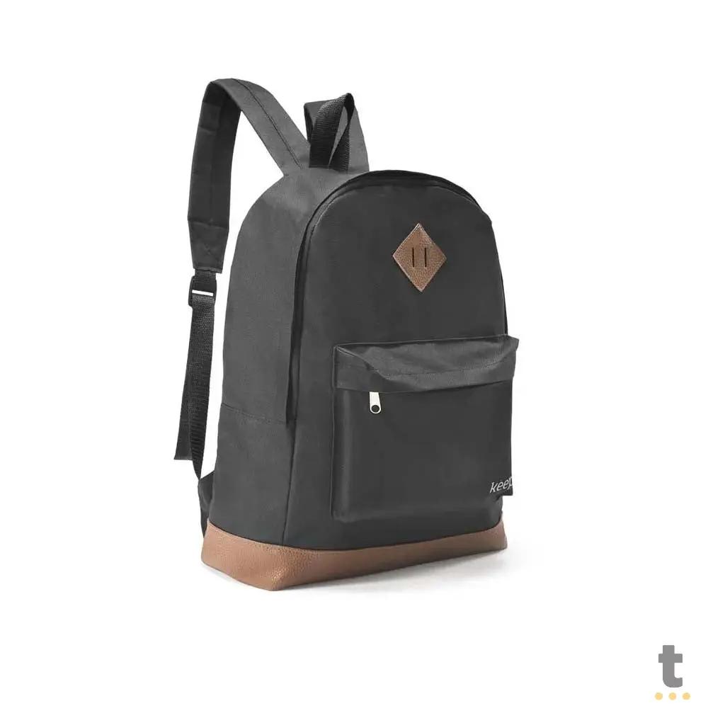 Mochila para Notebook 15.6 Keep Everyday Preta/Marrom - BO435 Truedata