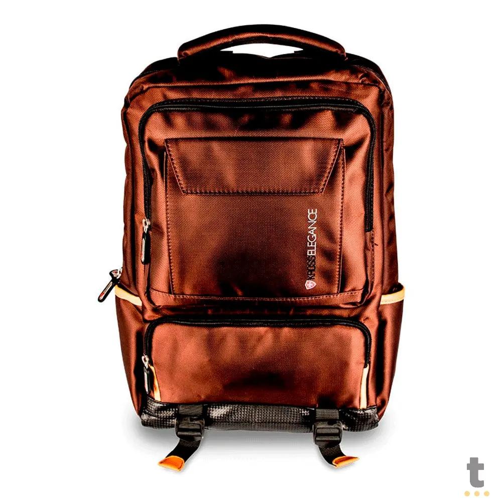 Mochila para Notebook 15.6" Kross Elegance Comfort Marrom - KE-BPM20 Truedata