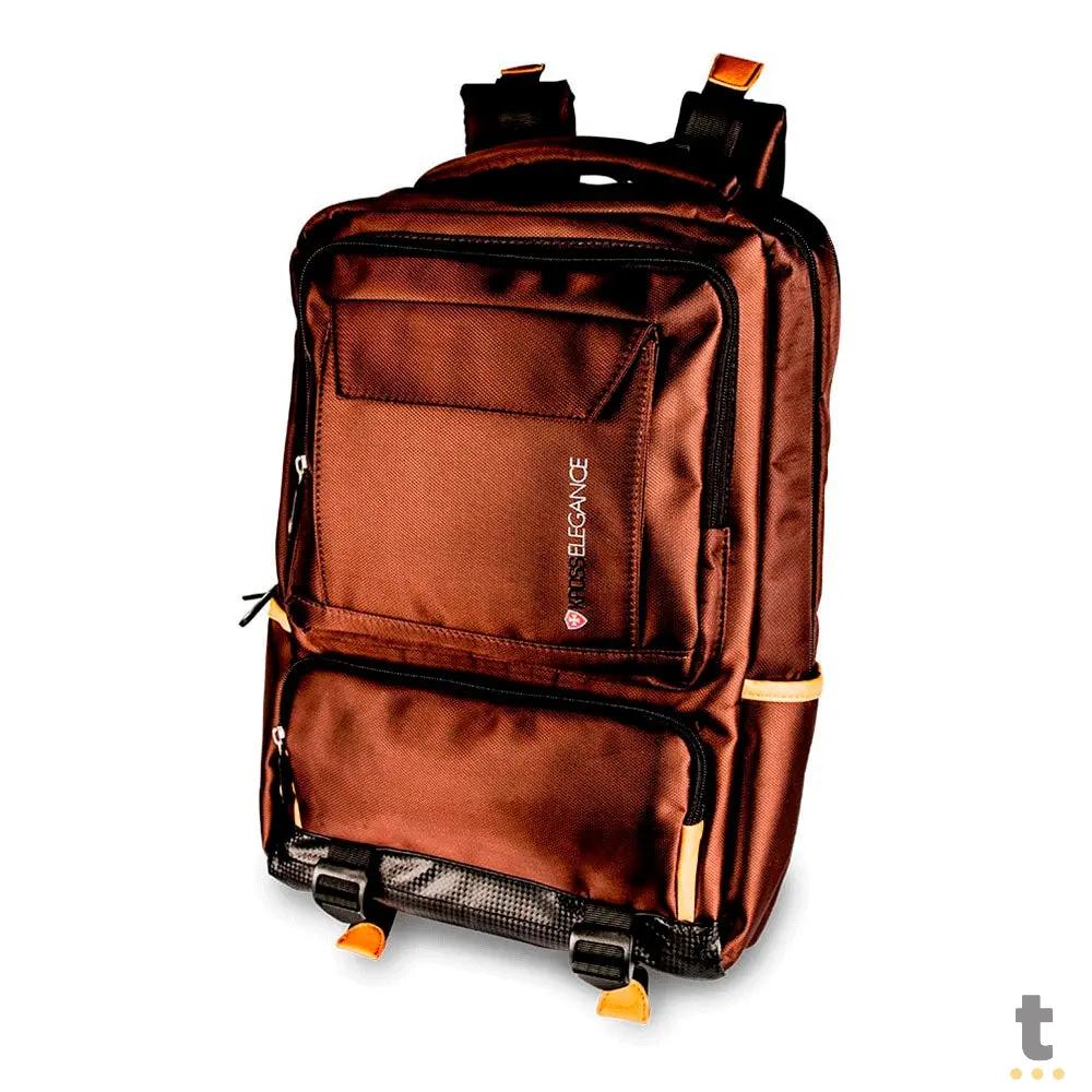 Mochila para Notebook 15.6" Kross Elegance Comfort Marrom - KE-BPM20 Truedata
