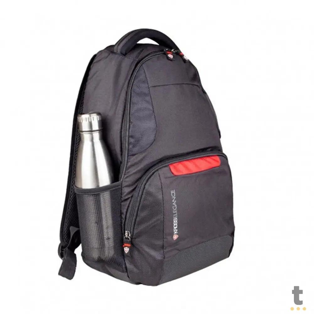 Mochila para Notebook 15.6" Kross Elegance Versátil Preta e Vermelha - KE-BPL20 Truedata