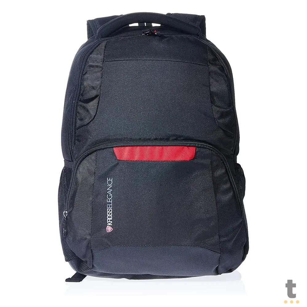 Mochila para Notebook 15.6" Kross Elegance Versátil Preta e Vermelha - KE-BPL20 Truedata
