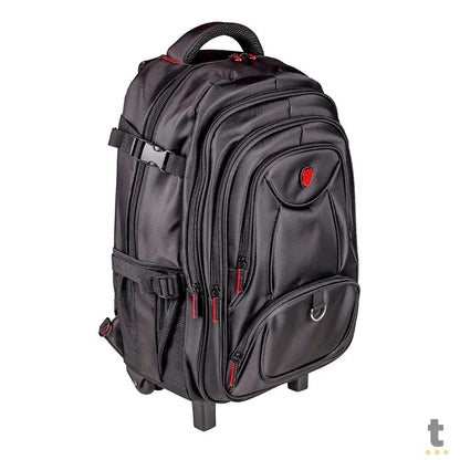 Mochila para Notebook 19" Kross Elegance Roller Com Rodinhas Preto - KE-BPR100 Truedata