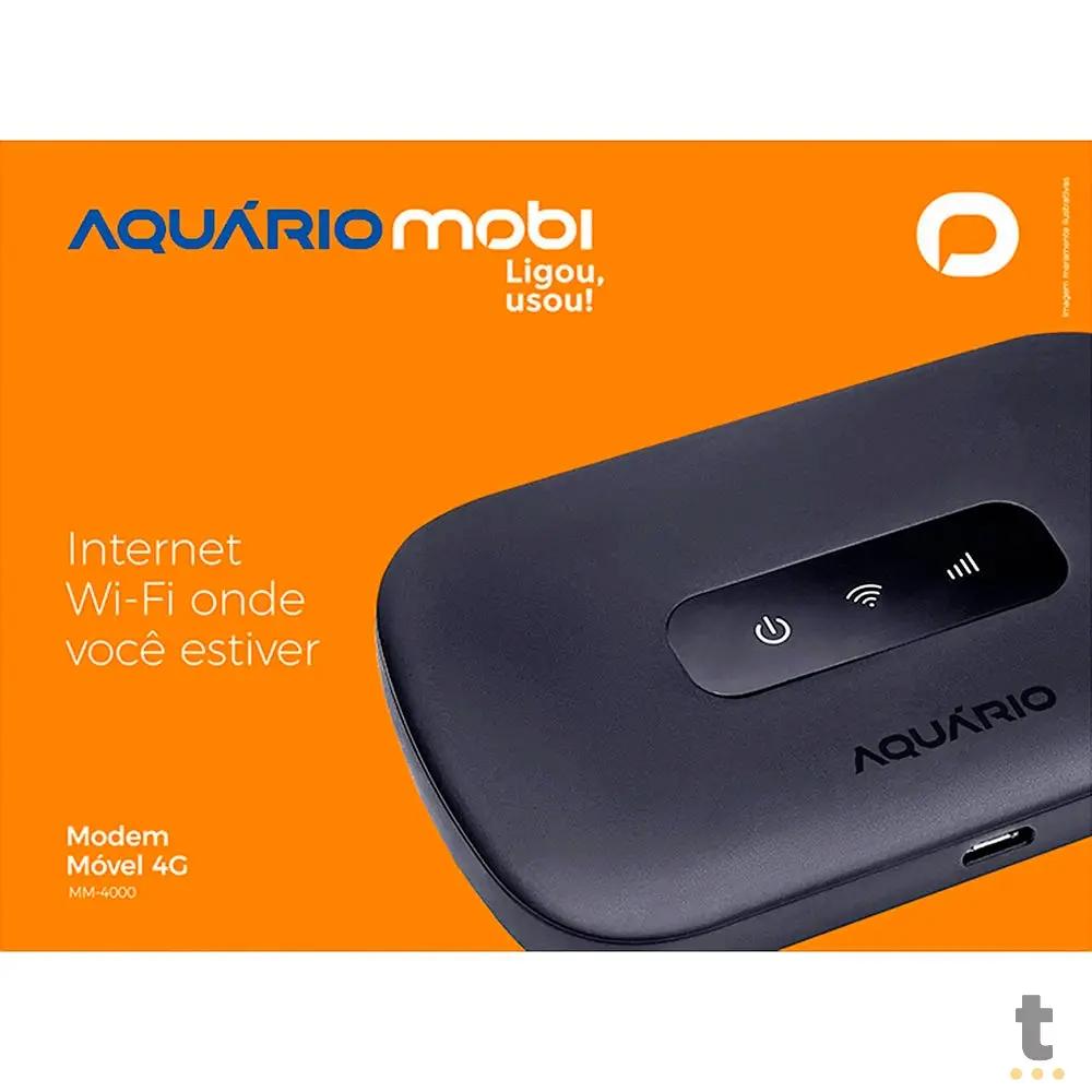 Modem Móvel 4G MM-4000 Preto Aquário Mobi Truedata