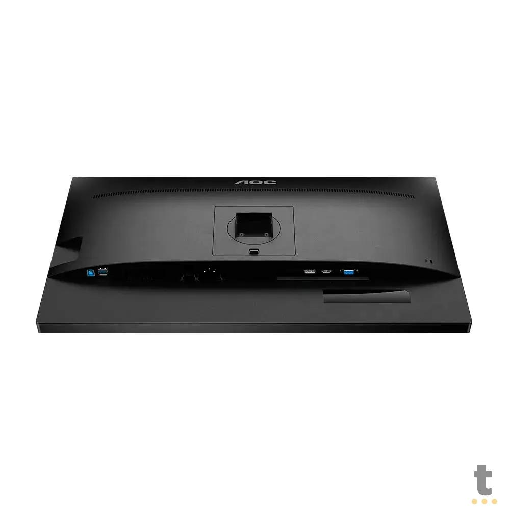 Monitor Corporativo Led 21.5 Pols Aoc Hdmi Displayport C/ Ajuste De Altura e Rotação Preto - 22P2UM Truedata