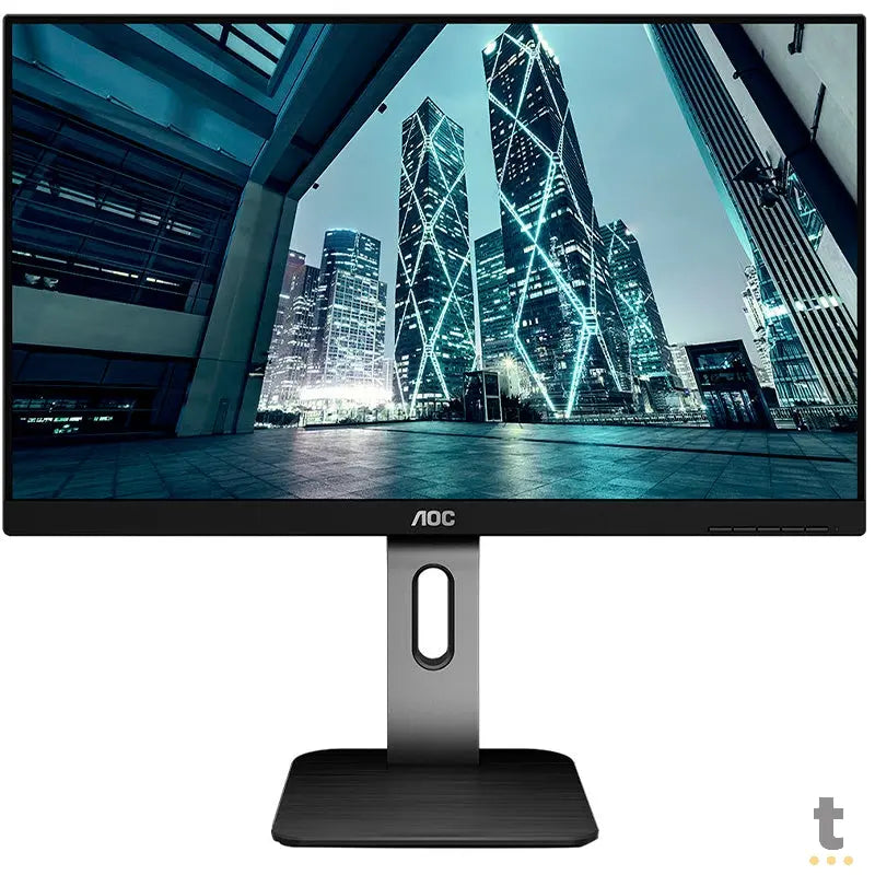 Monitor Corporativo Led 23.8 Pols Aoc 24p1u Hdmi Vga - Ajuste De Altura E Rotacao Truedata