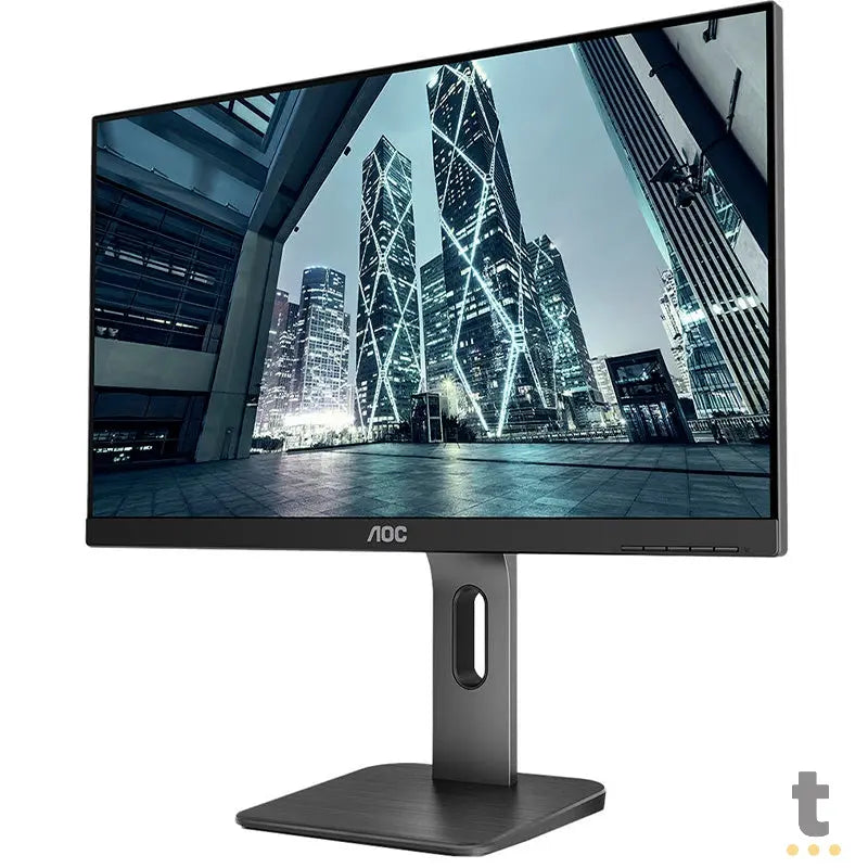 Monitor Corporativo Led 23.8 Pols Aoc 24p1u Hdmi Vga - Ajuste De Altura E Rotacao Truedata