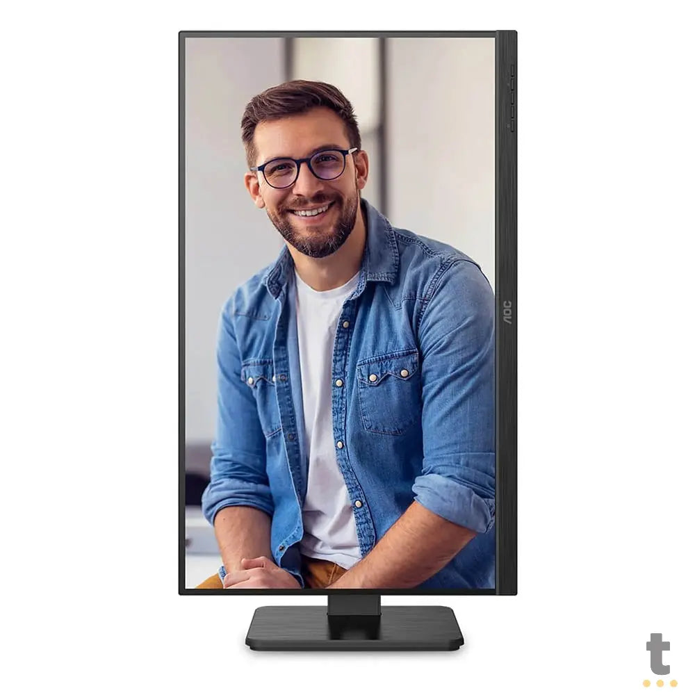 Monitor Corporativo Led 27 Pols Aoc 27P2Q Hdmi Vga Dvi - Ajuste De Altura E Rotação Truedata