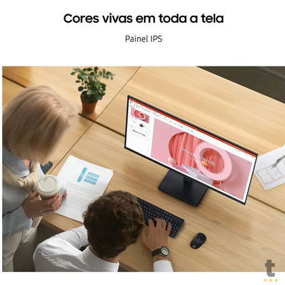 Monitor Gamer Led 27 Pols Samsung S3 Essential Full Hd IPS 1920 x 1080 100Hz Hdmi/ VGA 5ms - LS27D300GALMZD Truedata