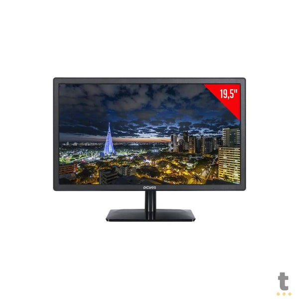 Monitor Led 19.5 Pols PCYES HDMI Vga 1366x768 1000:1 5ms C/ Cabo HDMI 2 mt - PMMO19