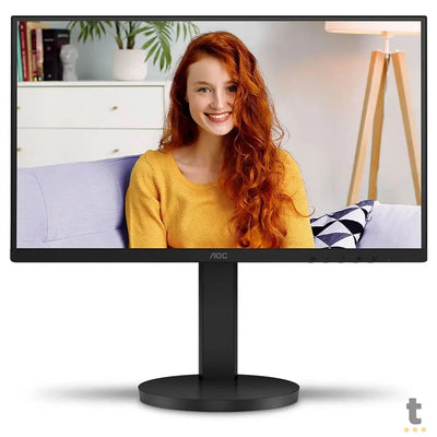 Monitor Led 21.5 Pols Aoc  1920 x 1080 75hz C/ Ajuste de Altura Hdmi Vga - 22B3HMF