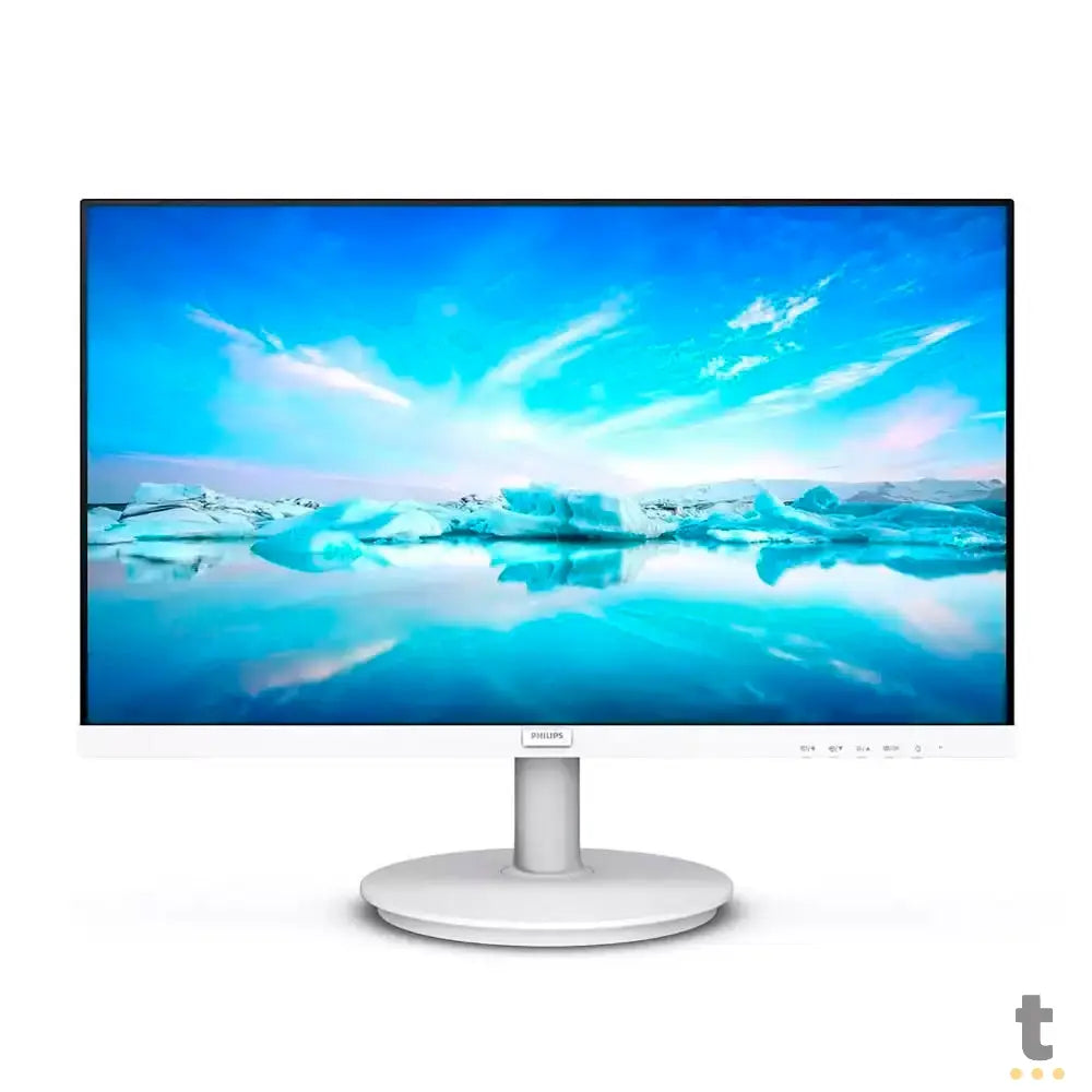 Monitor Led 21.5 Pols Philips 1920 x 1080 Full Hd Hdmi Vga C/ Saída de Áudio Branco - 221V8LW Truedata