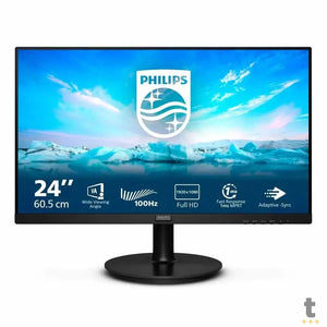 Monitor Led 23.8 Pols Philips Hdmi Vga 100Hz 1Ms C/ Som Integrado - 241V8LAB