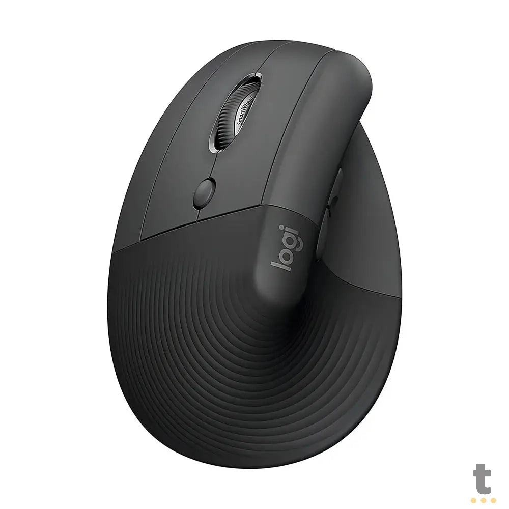 Mouse Ergonomico Sem Fio Logitech Lift Left (P/ Canhotos) Vertical Usb Grafite Wireless / Bluetooth - 910-006467 Truedata
