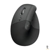 Mouse Ergonomico Sem Fio Logitech Lift Left (P/ Canhotos) Vertical Usb Grafite Wireless / Bluetooth - 910-006467 Truedata