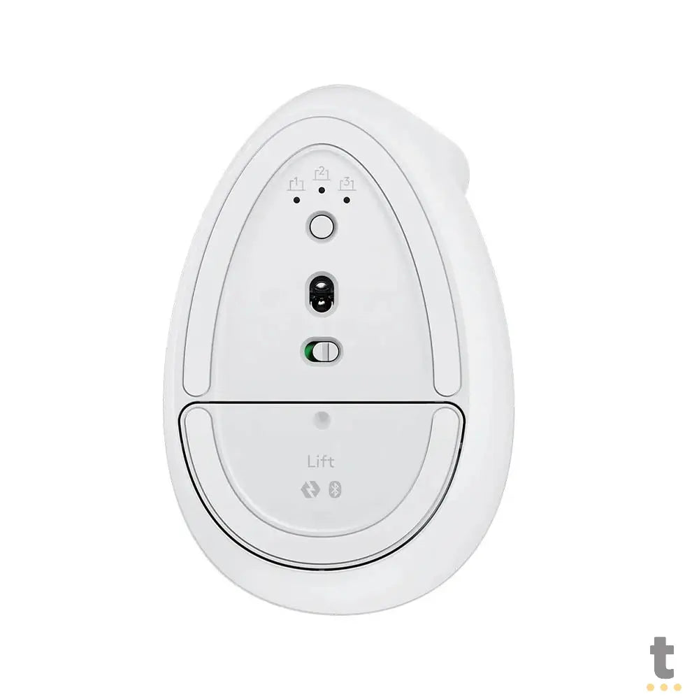 Mouse Ergonomico Sem Fio Logitech Lift Vertical Usb Branco Wireless / Bluetooth - 910-006469 Truedata