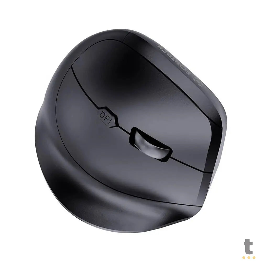 Mouse Ergonomico Sem Fio Recarregavel Fortrek MERG15 Vertical USB Preto - 85748 Truedata