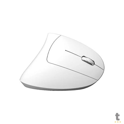 Mouse Ergonomico Sem Fio Recarregavel Vinik Power Fit Pm300 Vertical USB Branco - CP265455 Truedata