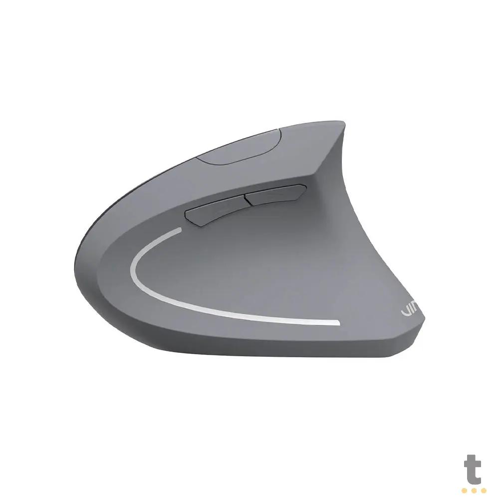 Mouse Ergonomico Sem Fio Recarregavel Vinik Power Fit Pm300 Vertical USB Cinza - CP265457 Truedata