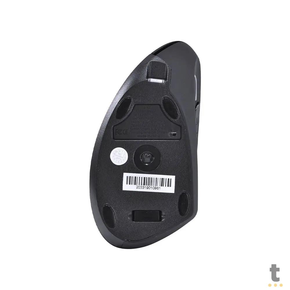 Mouse Ergonomico Sem Fio Recarregavel Vinik Power Fit Pm300 Vertical USB Preto - CP32536 Truedata