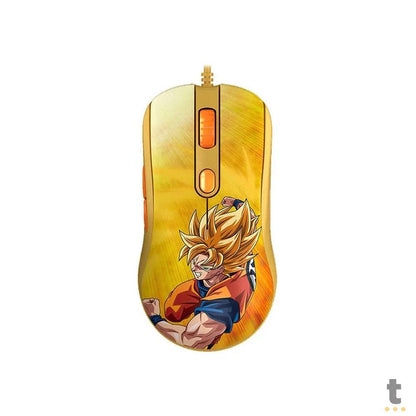 Mouse Gamer Akko Dragon Ball Super Saiyajin Gold 6 Botoes 12400dpi Truedata