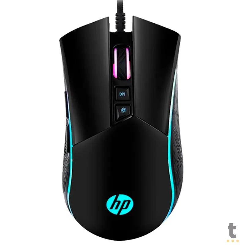 Mouse Gamer HP M220 USB 4800DPI RGB - 36706 Truedata