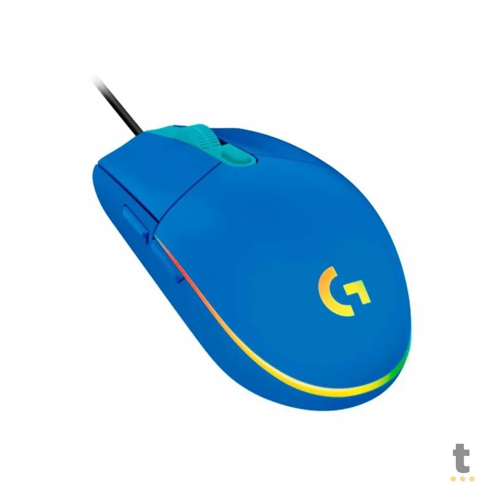 Mouse Gamer Logitech G203 LightSync 6 Botões 8000dpi Azul C/ Rgb - 910-005795 Truedata