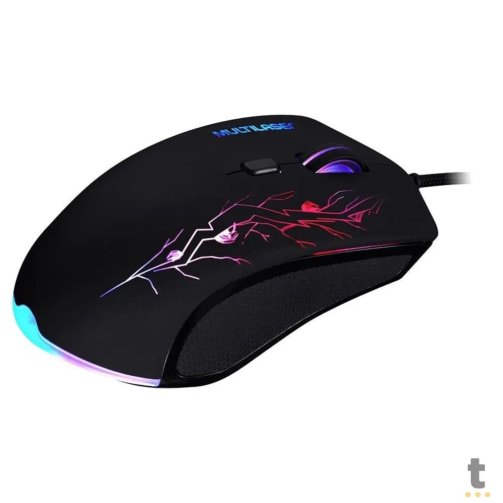 Mouse Gamer Multilaser 3200DPI 7 Cores LED - MO276 Truedata