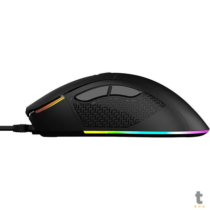 Mouse Gamer PCYes Gaius 6 Botoes 12400dpi RGB Preto - PMGGBV Truedata