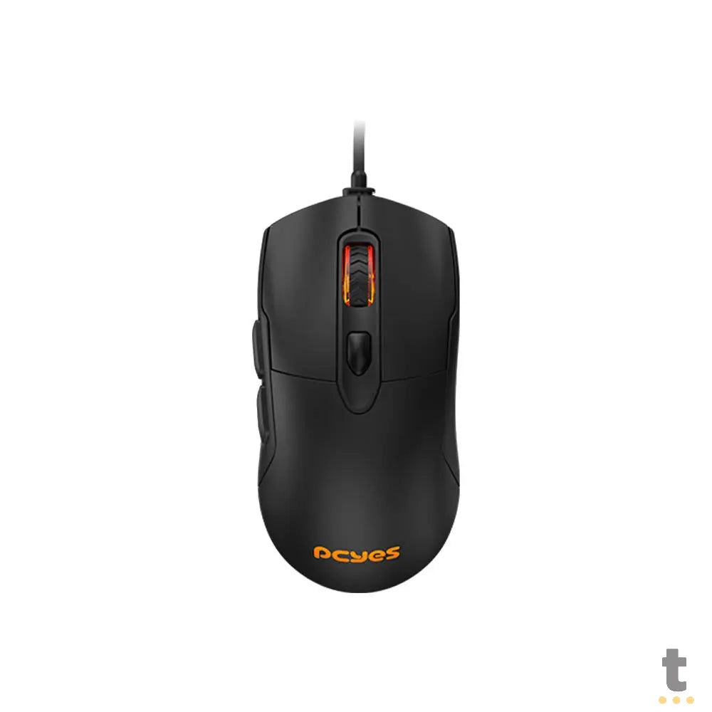 Mouse Gamer PCYes Malus Black Vulcan 6 Botões 12400dpi RGB - PMGHBV Truedata