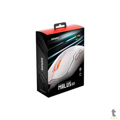 Mouse Gamer PCYes Malus White Ghost 6 Botões 12400dpi RGB - PMGMWG Truedata
