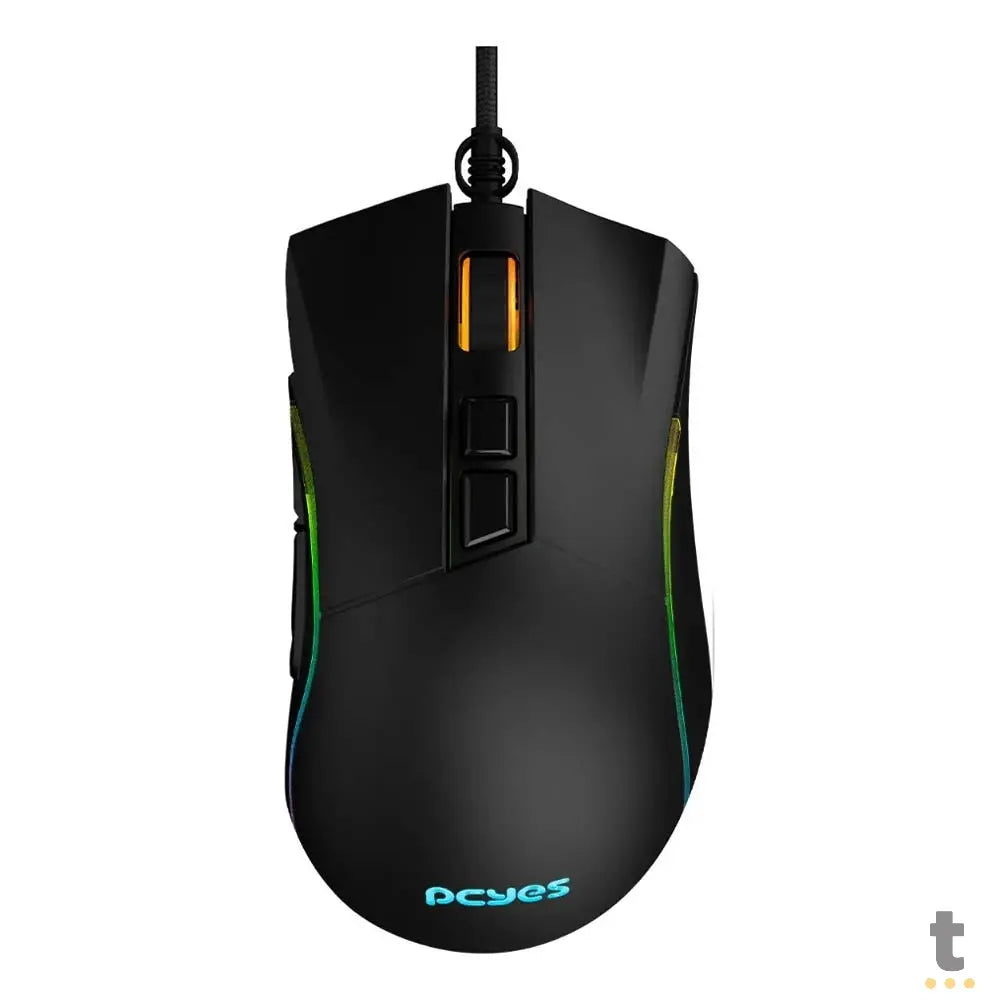 Mouse Gamer PCYes Valus 8 Botoes 12400Dpi RGB Preto - PMGVLBV Truedata