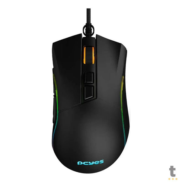 Mouse Gamer PCYes Valus 8 Botoes 12400Dpi RGB Preto - PMGVLBV