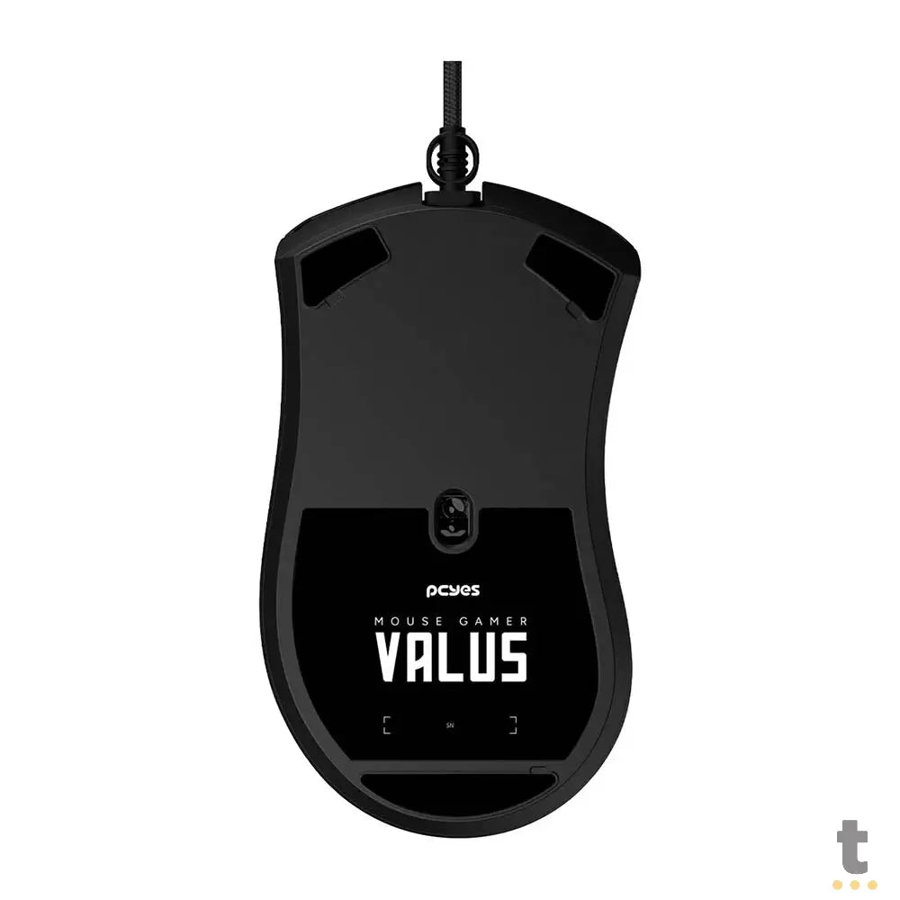 Mouse Gamer PCYes Valus 8 Botoes 12400Dpi RGB Preto - PMGVLBV Truedata