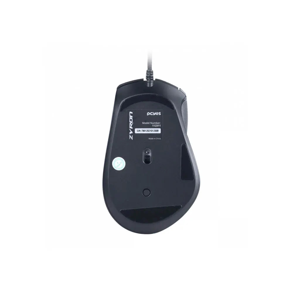 Mouse Gamer PCYes Zyron 7 Botoes 12800dpi RGB Preto - PMGZRGB Truedata
