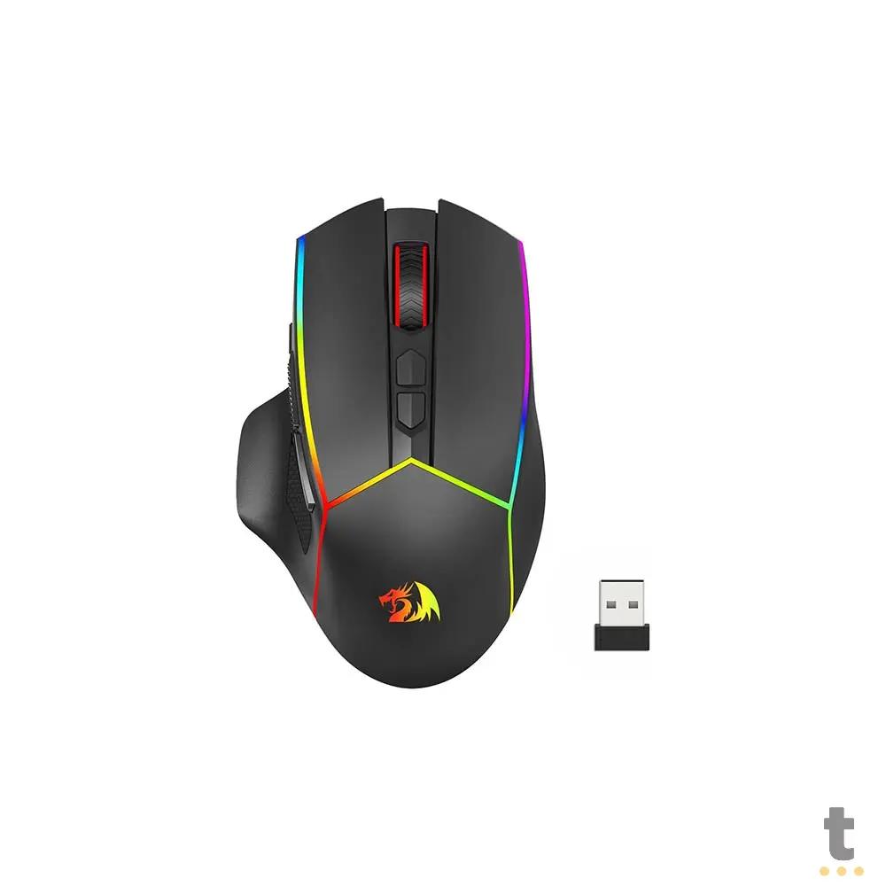Mouse Gamer Redragon Axe Pro 8000dpi 7 Botões Preto RGB - M814RGB-PRO Truedata