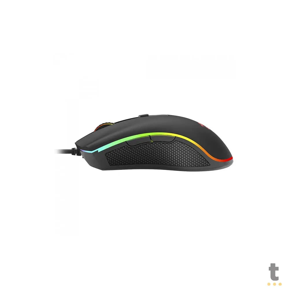 Mouse Gamer Redragon Cobra Cypher Lite 128000dpi 6 Botões Preto RGB - M611-RGB Truedata