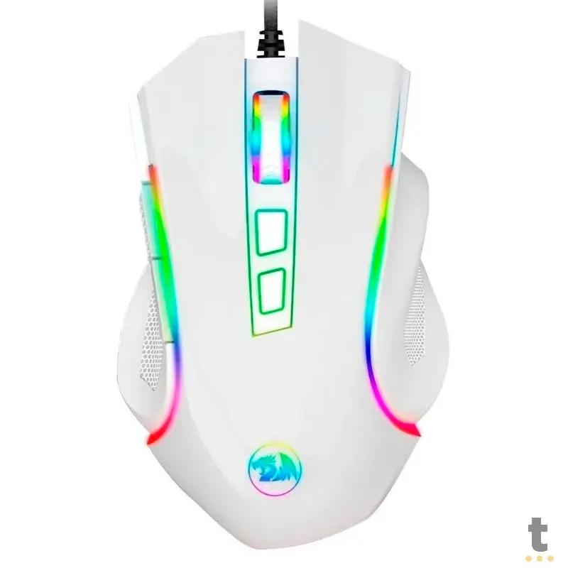 Mouse Gamer Redragon Griffin Branco RGB - M607W Truedata