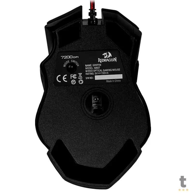 Mouse Gamer Redragon Griffin Preto RGB - M607 Truedata