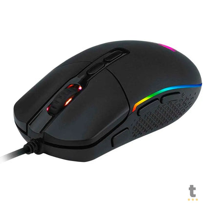 Mouse Gamer Redragon Invader 7 Botões 10000dpi Preto RGB - M719-RGB Truedata